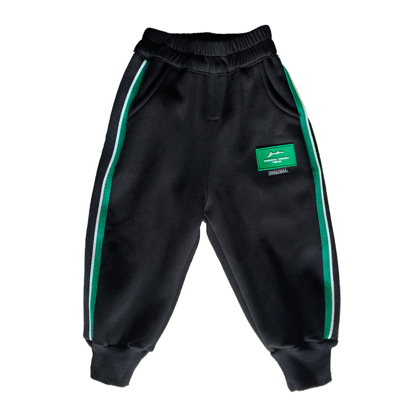 极速儿童裤子2022秋冬薄绒加厚幼儿园高K腰裤纯棉加绒休闲裤男童