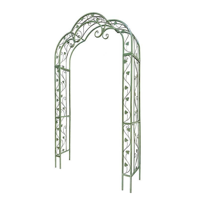 极速美式乡e村复古铁艺花架爬藤架支架拱门铁艺攀爬花园户外庭院