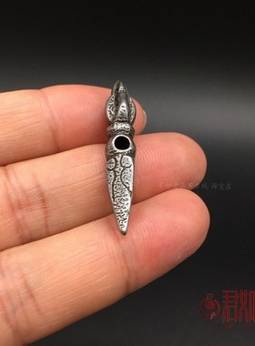 极速藏式天铁金刚杵挂件s 藏饰民族风迷你天铁托甲小金刚杵配饰项