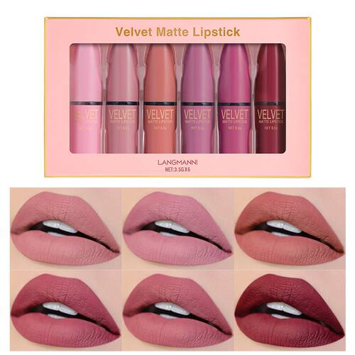 极速Bullet Matte Lipsticuk Set Waterproof Non-stick Cup Lips