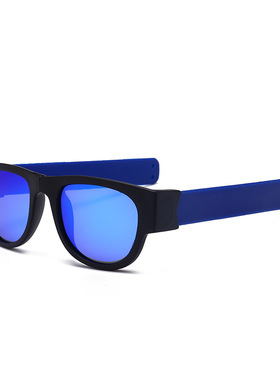 极速外贸骑行跑h步彩色太阳眼镜 摺叠偏光啪啪太阳眼镜Folding Su