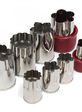 新品Cutter Slicer 8Pcs New Flower ShapeJ Vegetable Fruit Cak