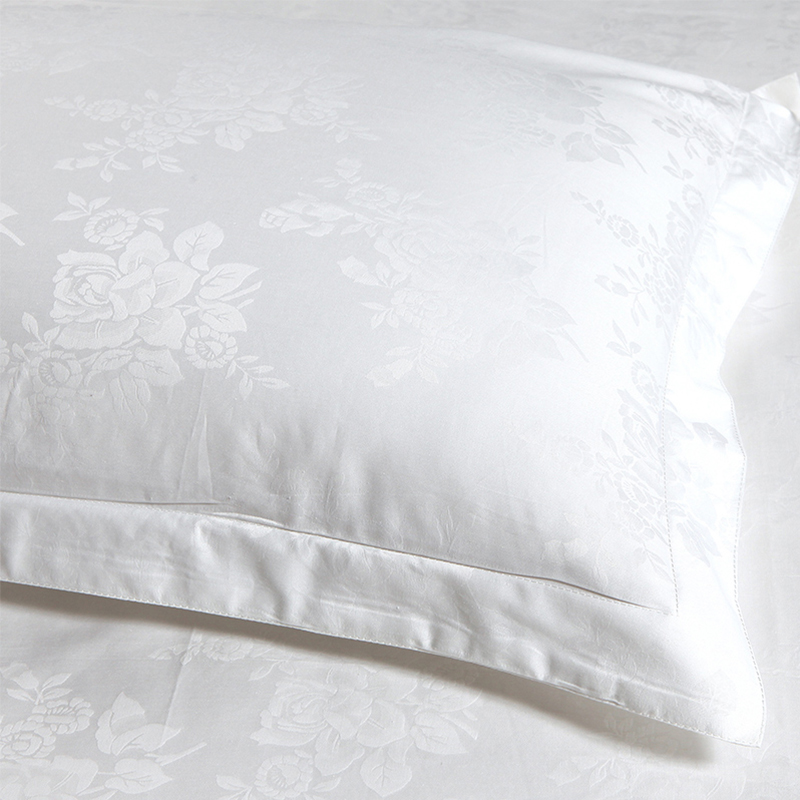 极速芬丽雅全棉j四件套宾馆五星级酒店床上用品白色床单被套