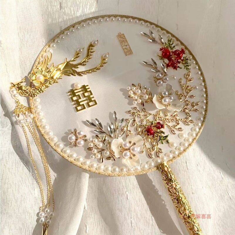 极速团扇结婚g新娘手捧花古风婚礼秀禾服出嫁扇子婚扇中式成品高,鲜花速递/花卉仿真/绿植园艺,新娘手捧花,淘宝优惠券,粉丝福利购,淘宝优惠卷