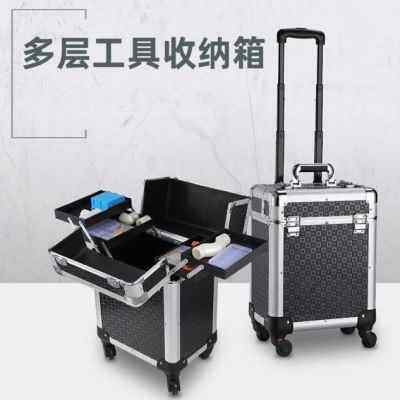极速厂销带轮子j拉杆工具箱移动拉杆工具箱多功能维修拉杆手拉箱
