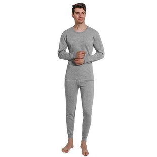 Winter Men Thermal Underwear Und.erwe 极速Solid Warm Set