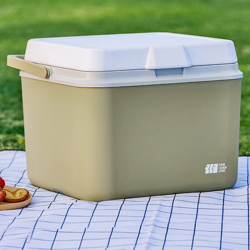 极速探险者保温箱冰块冷藏箱v户外露营车载冰桶保冷小冰箱摆摊便