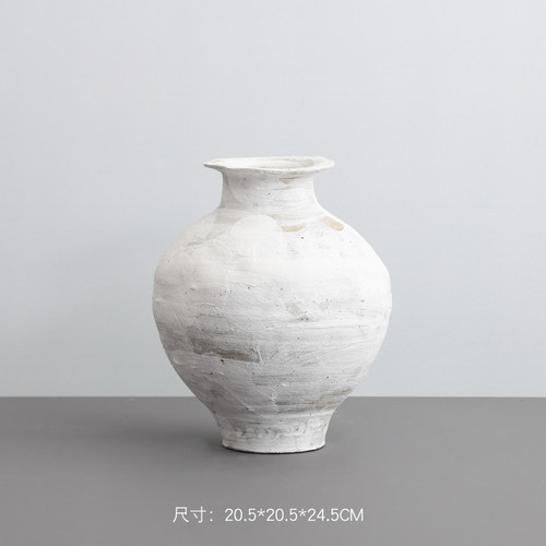 新品爆品黑色日式侘寂风陶瓷花瓶摆件H居家样板房间客厅博古架装