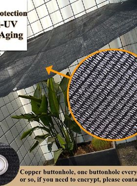 极速Blaack Anti-UV HDPE Sun Shade Net Awning Garden Plant Co