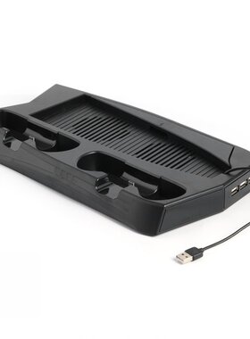 极速For PS5 Vertical Stand with Cooling Fan ODual Controller