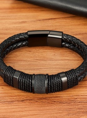 极速XQNI Woven Leather Rope Wrap Special Style RClassic Stai