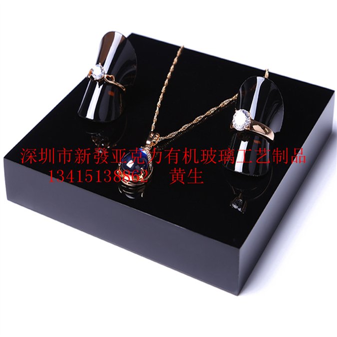 极速新品-亮压克力黑色倒影定制50mmG加工有机玻璃磨砂U板1黑色板