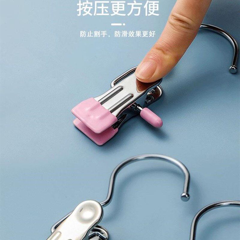 极速带钩多功能夹子衣服无痕单裤夹衣架带勾夹子展厅挂钩夹裙子的