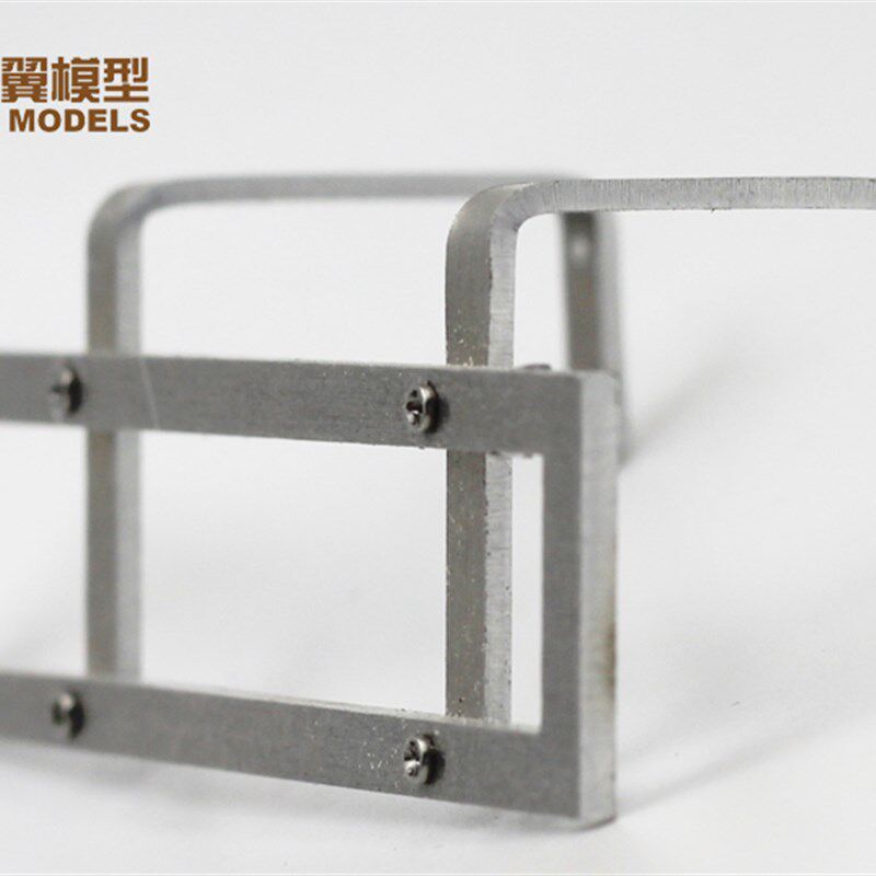 1 24卡车模型 华翼模型 泥头车 倾卸车拖把头车侧护栏