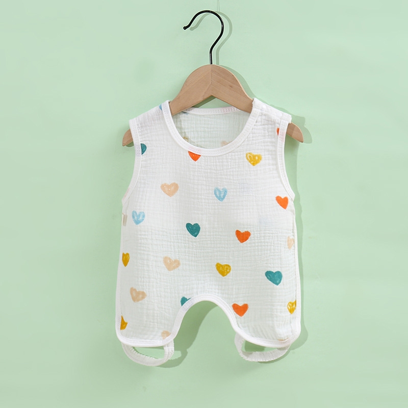 婴儿肚兜护肚子防着凉夏季薄款新生儿半背衣初生宝宝背心兜兜护脐