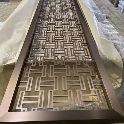 新品厂促不锈钢金属制品酒店装饰C样品屋展示中心装饰屏风酒柜隔