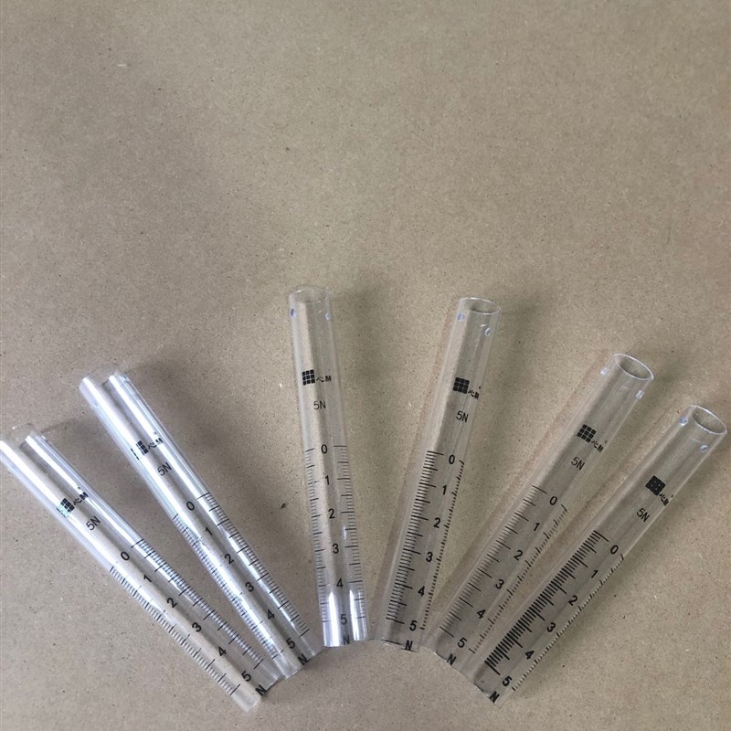 好货定制透明压克力有机玻璃刻度空心管实验仪器材装置锥形管加工
