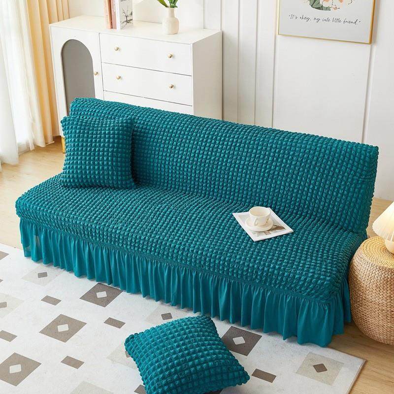 2023新款泡泡纱纯色沙发牀套弹力全包简易无扶手沙发套罩,居家布艺,沙发套,淘宝优惠券,粉丝福利购,淘宝优惠卷