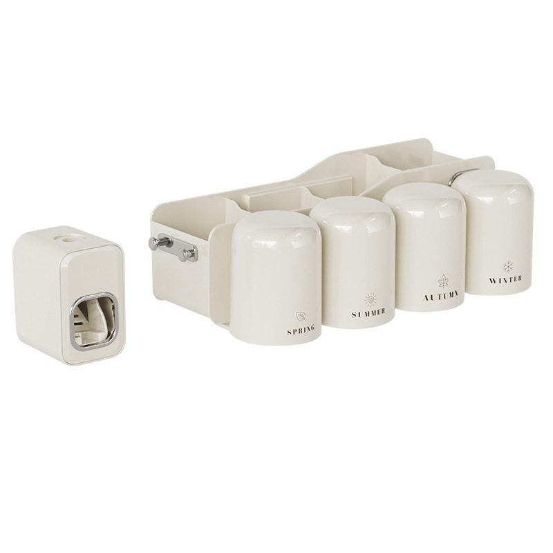 牙刷杯子架子置物架台面高端2022新款轻奢风高颜值免打孔壁挂式