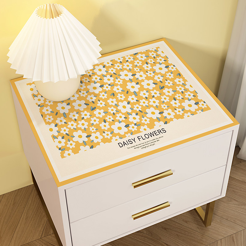 床头柜垫子防水防烫皮革桌面保护盖布家用免洗防尘洗衣机套罩盖巾