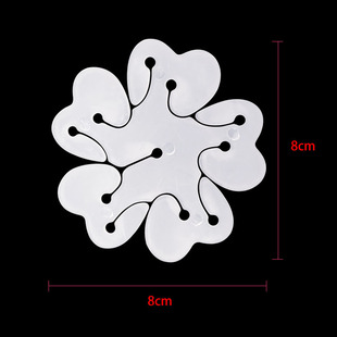 婚房婚庆装饰气球梅花夹生日派对气球扣花朵造型双层气球夹配件