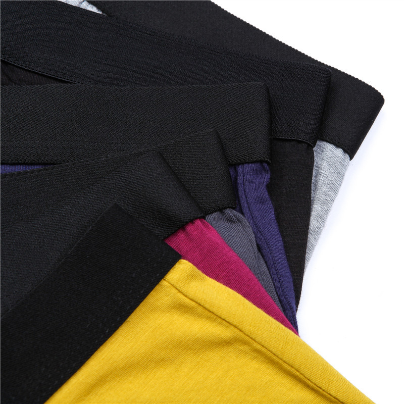 6pcs/Set Black Boxer Men Underpants Bamboo Mens Boxers Man B