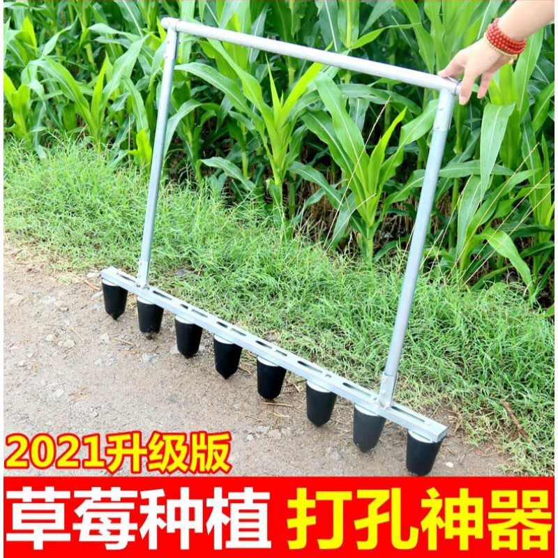 极速栽苗神器打孔机种植蔬菜打坑打眼农用工具农业草莓移苗定植打