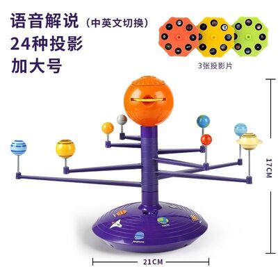 太阳系行星模型旋转八大摆件银河系星球 宇宙天体仪3d立体星空包