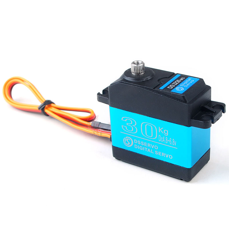 大扭力30kg机械臂 金属数字防水舵机 车模船模机器人机械臂攀爬车