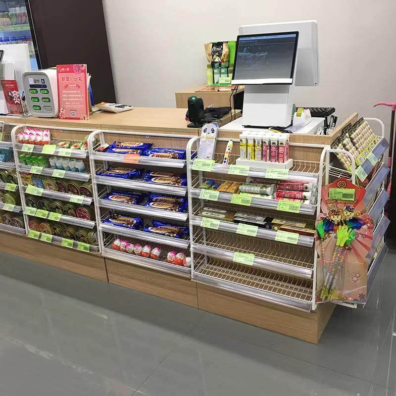 极速银台小货架台前迷你多层便利店吧台小零食落地置物架药店展示