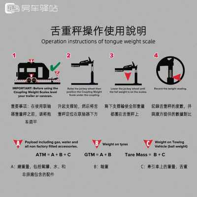 好货拖挂房车配件车头牵引行驶用品装备测量称重车头压力拖车球舌