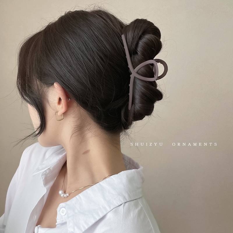 好货气质发夹女超大号抓夹后脑勺鲨鱼夹特大发卡网红2023新款夹子