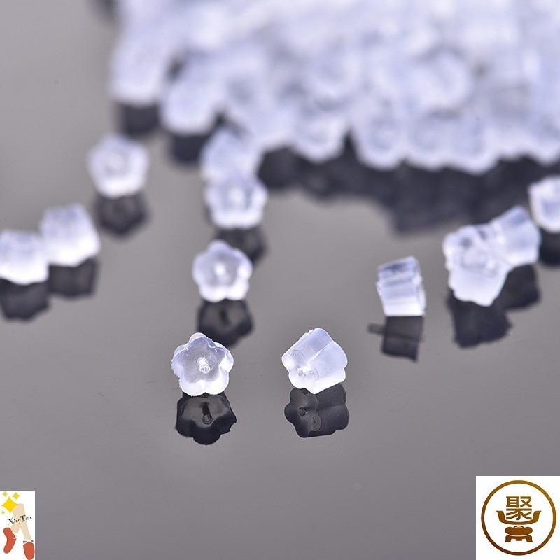 2021耳堵硅胶耳钉塞防掉耳帽耳钉后塞耳扣软胶透明耳环胶塞堵头