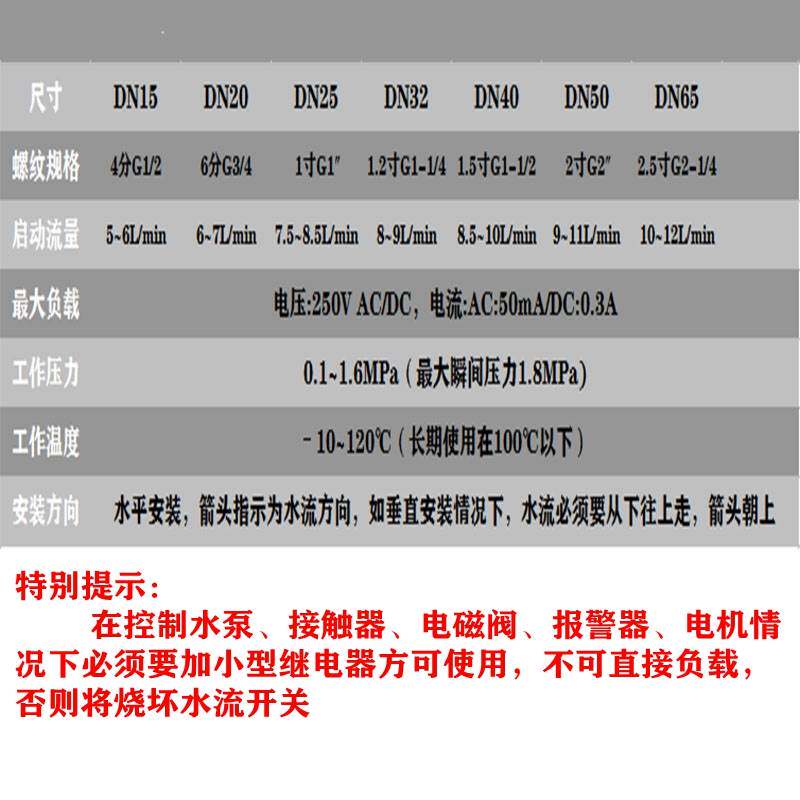 极速空气能大流量全铜止逆阀挡板式水流感应讯号流量开关