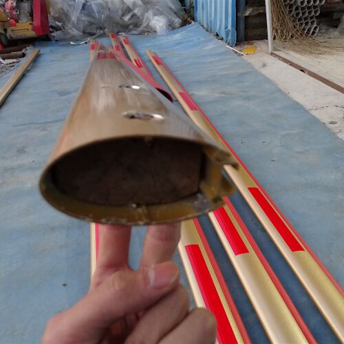 好货蓝卡栅栏机杆带灯带停车场栅栏机栏杆折叠带防砸胶条升降直杆