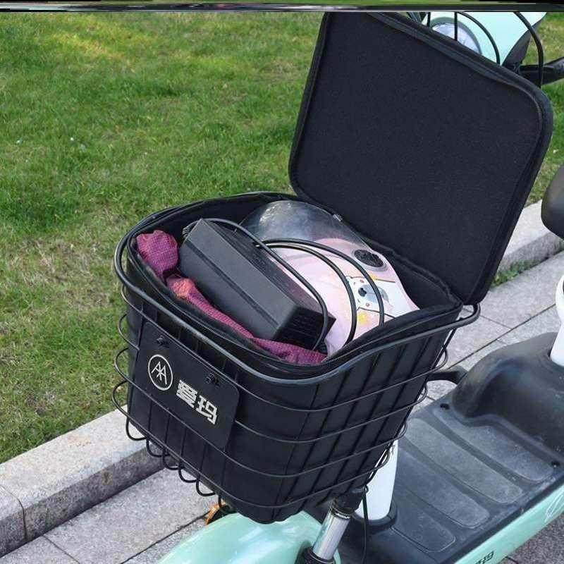 好货电动D11287车框筐器防水内胆罩电自行车前物箱篮子充电瓶收置
