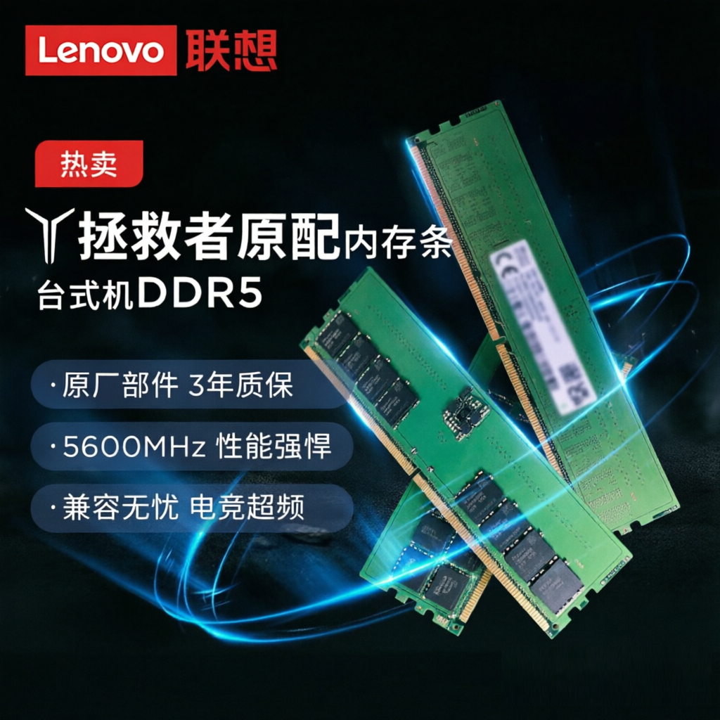 联想拯救者火力强化DDR5 5600MHz 16G台式机内存条SK海力士内存条