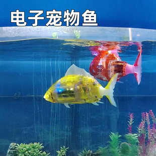 电动摇摆鱼仿真游泳电子仿真儿童感应发光游泳玩具 电子鱼抖音爆款