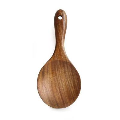 极速Spoon Cookware Lightweight Wooden Hanging Spatula Cookin