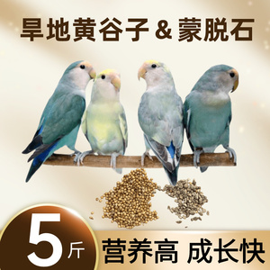 鹦鹉专用粮黄谷子玄凤虎皮牡丹鸟粮鸟食五色黍子饲料蒙脱石助消化