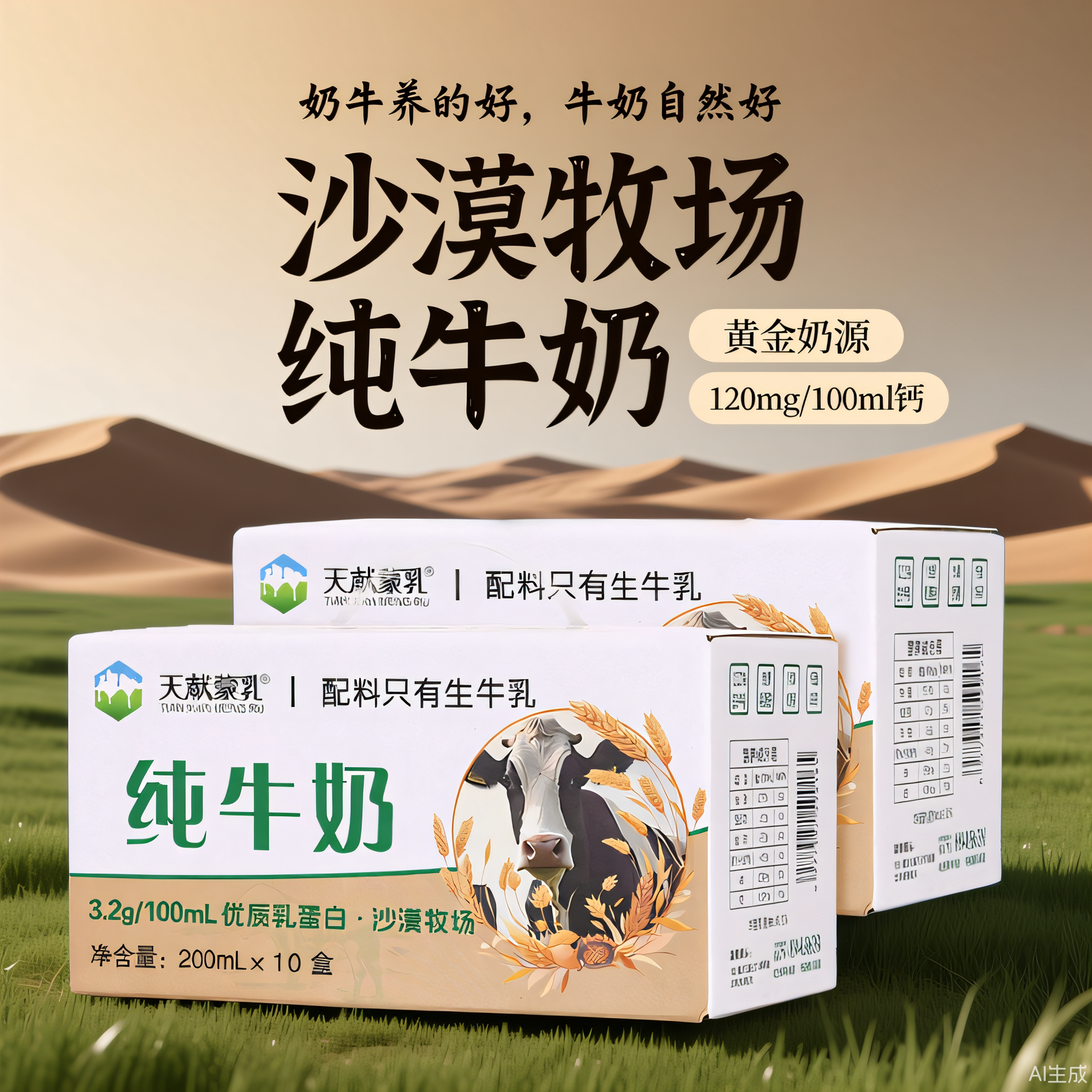 天献蒙乳内蒙古纯牛奶200ml*20盒优质乳蛋白沙漠牧场源生好奶,咖啡/麦片/冲饮,纯牛奶,淘宝优惠券,粉丝福利购,淘宝优惠卷