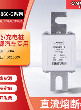 厂家供应RSM5860-G系列新能源充电桩熔断器DC1000V300A直流熔断器