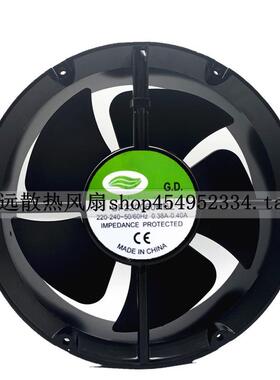 全新 G.D. SF220060HBL 220V-240V 0.38-0.40A 22060散热风扇