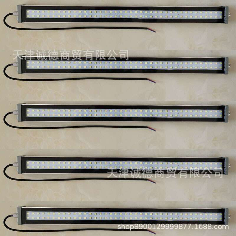 新款V外壳钢化玻璃LED机床工作灯 220照 11I0V 24V 36属方形V明.