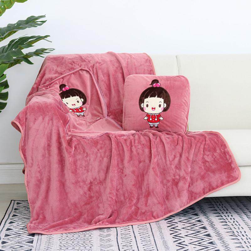 抱枕被子两用汽车靠垫毯子办公室沙发车载枕头被子二合一靠背垫子,居家布艺,抱枕被,淘宝优惠券,粉丝福利购,淘宝优惠卷