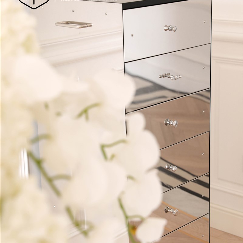 集木室物所/镜面不锈钢高柜首A饰柜简约现代斗柜边柜艺术设计百搭