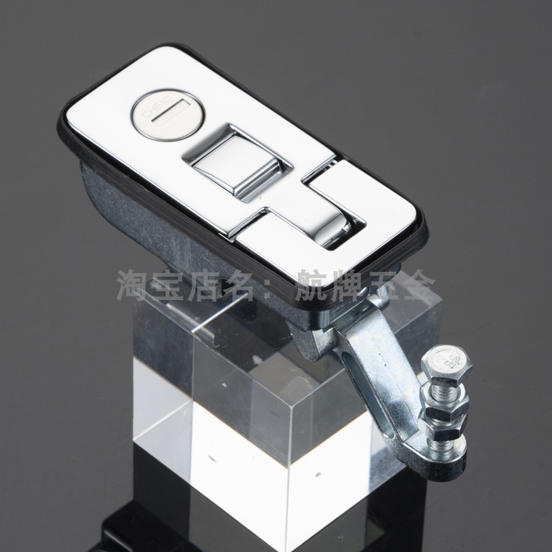 锌合金门锁弹跳锁平面锁MS718A-3C仓盖锁按压锁拖车房车锁具电柜