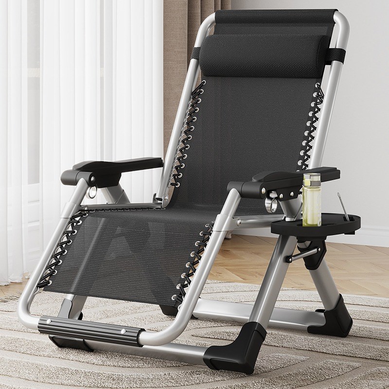 午休可折叠躺g椅懒人阳台家用办公室午睡沙发床老人靠背坐躺两用