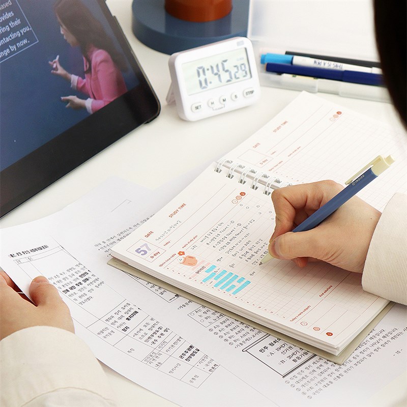 韩国indifgo创意6个月学习计划本学生日程管理时间规划自律线圈本