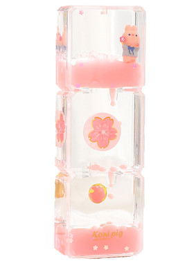 可爱油漏桌面摆件玩具生日礼物滴油减压液体沙漏计时器儿童计时器